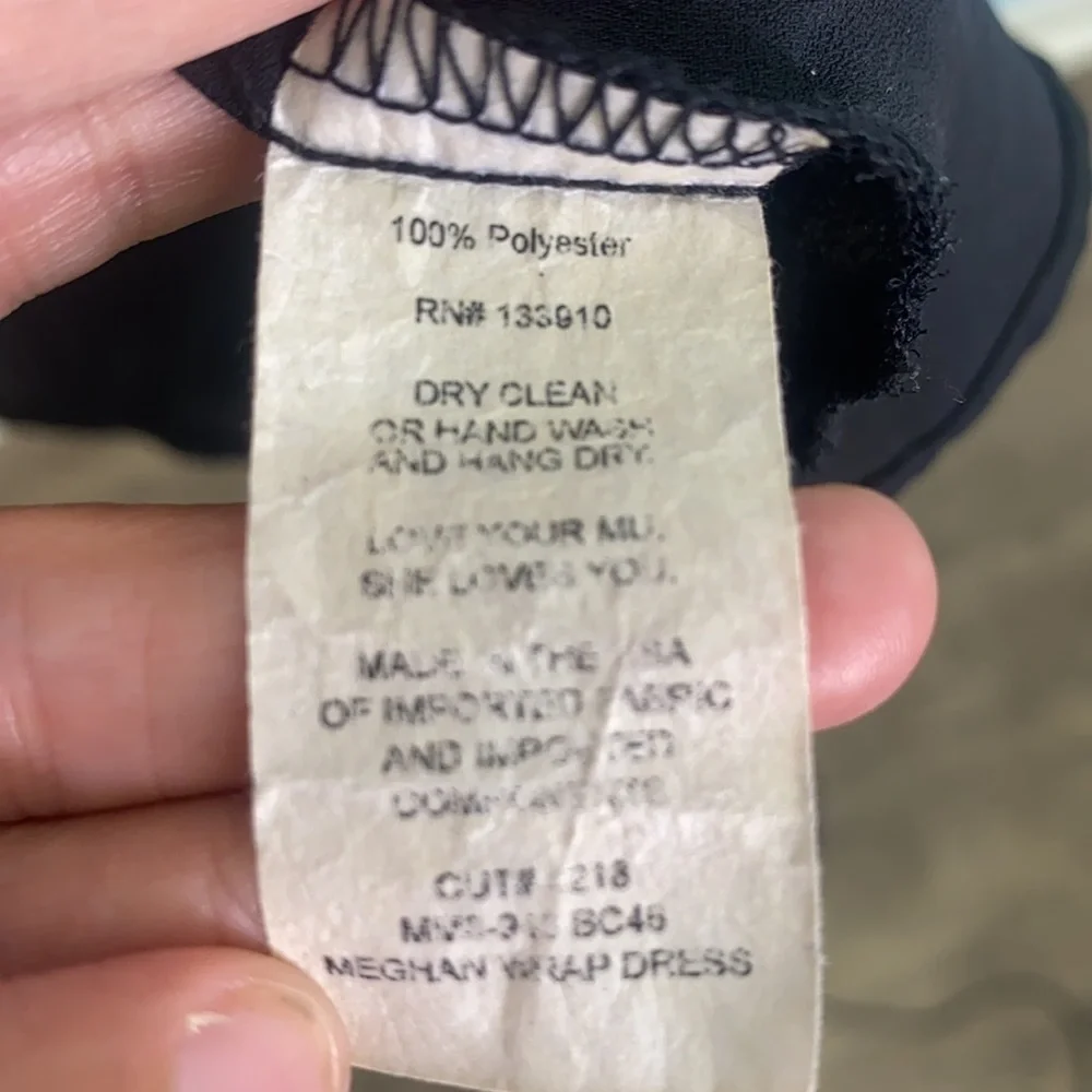Show Me Your MuMu - Meghan Wrap Dress In Black Size Small